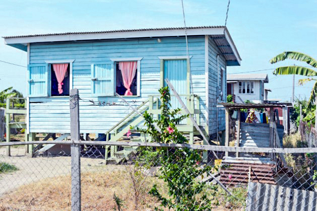 House built for resident who relocated to Hope Estate. Credit: Samuel Maughn